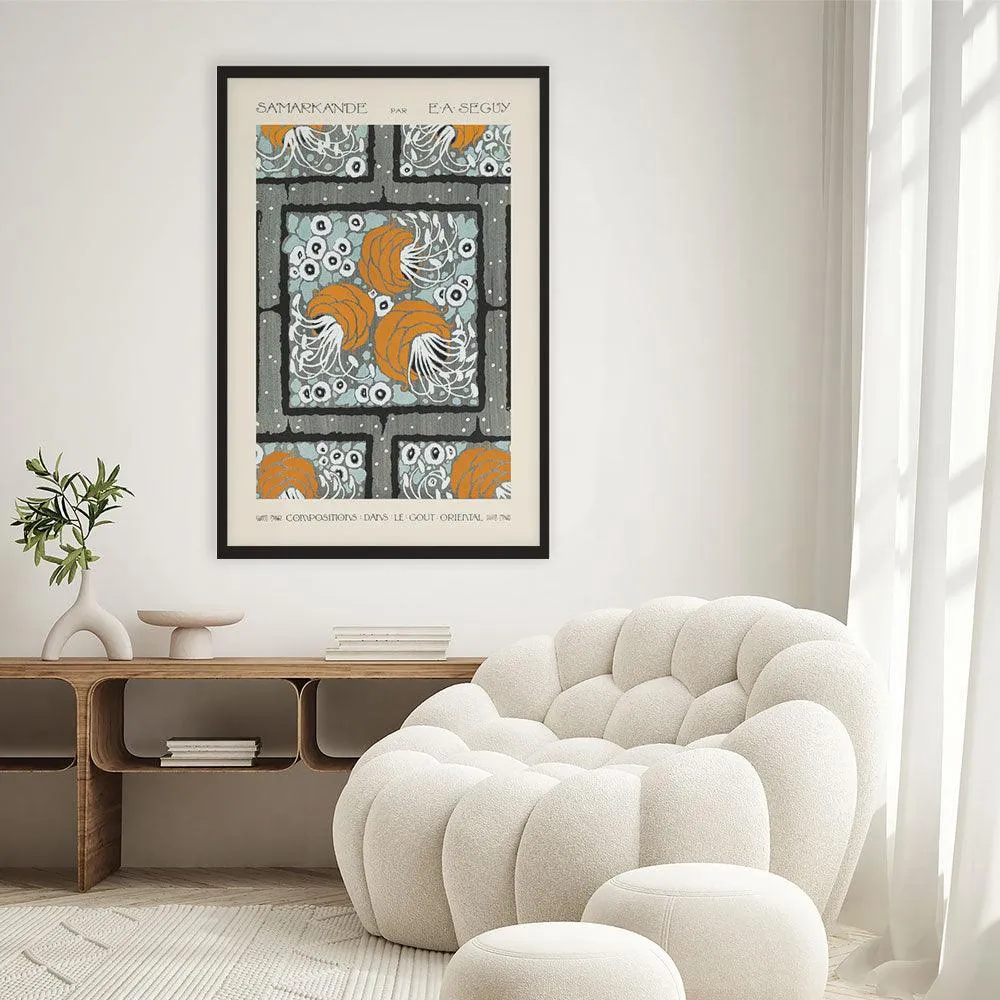 Emile-Alain Séguy - Flower pattern Art Nouveau I